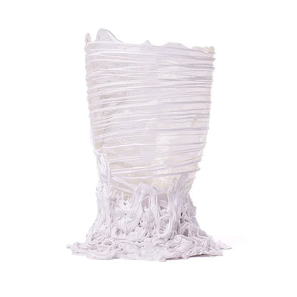 Spaghetti Vase - Clear And White