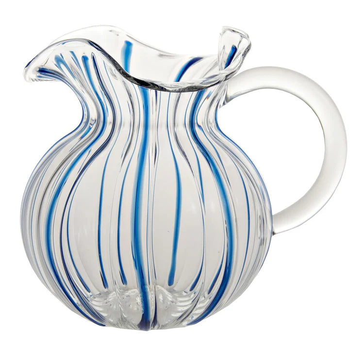 Torcello Blue Striped Pitcher