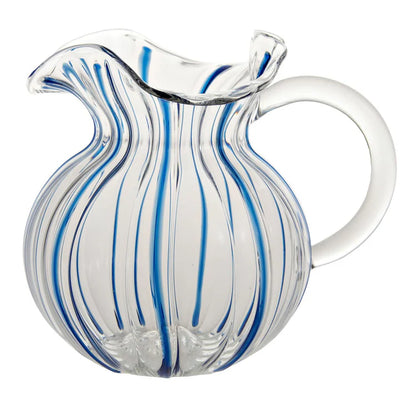 Torcello Blue Striped Pitcher