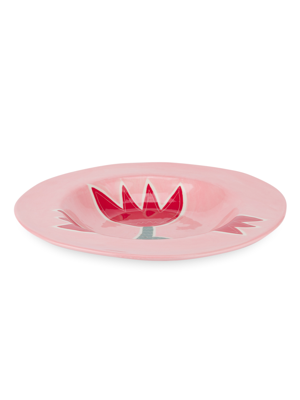 Pink Tulip Dinner Plate