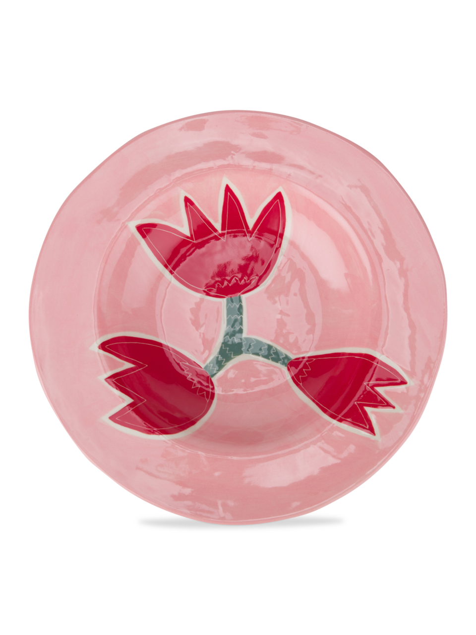 Pink Tulip Dinner Plate