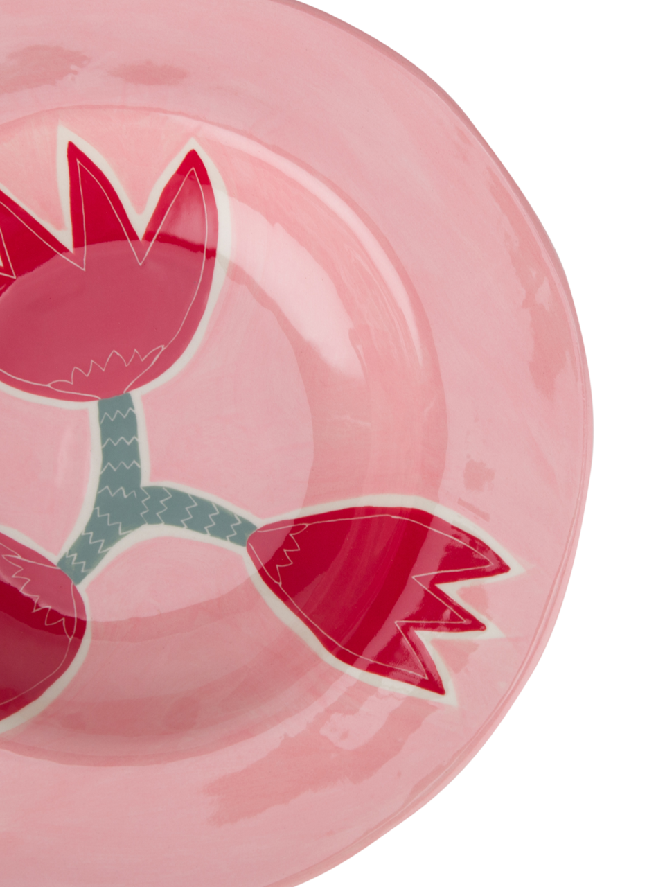 Pink Tulip Dinner Plate