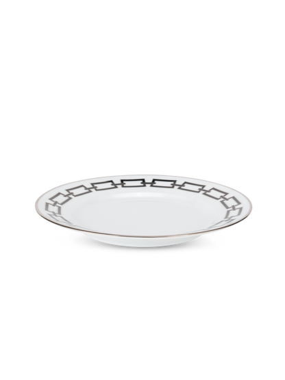 Catene Nero Flat Dessert Plate