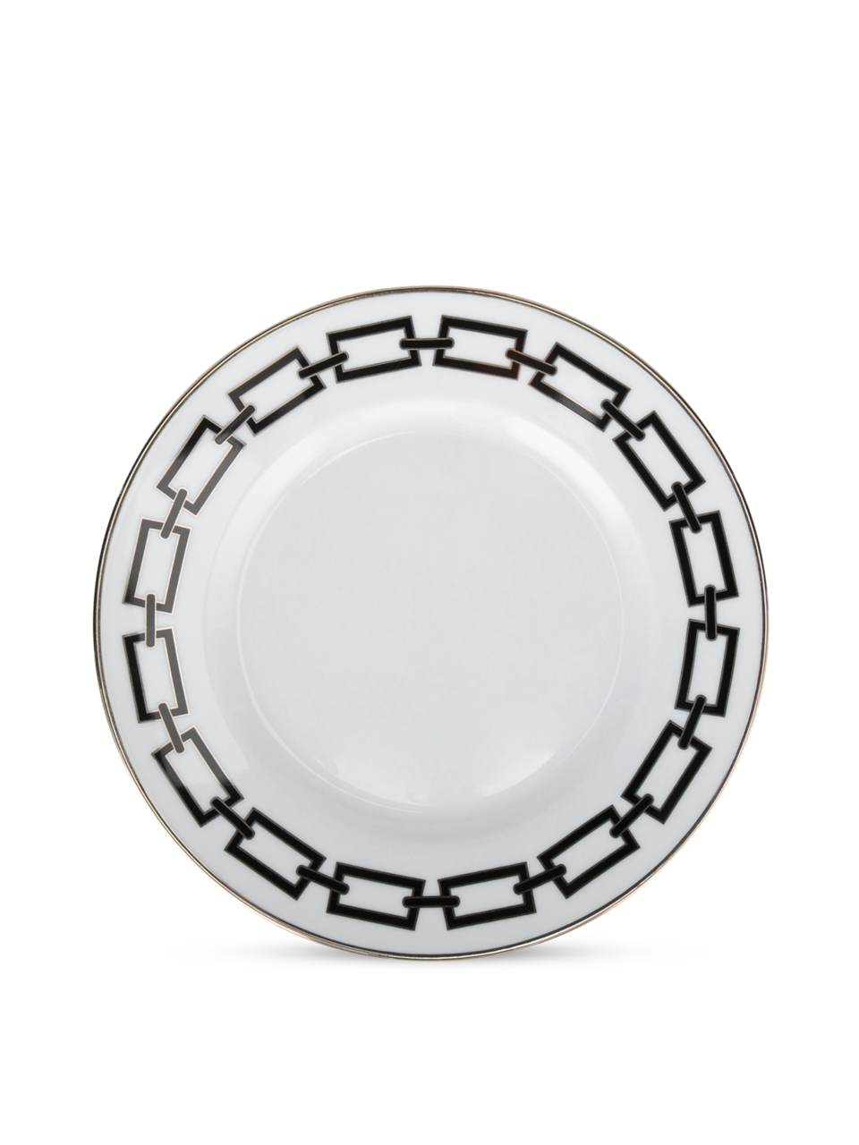 Catene Nero Flat Dessert Plate