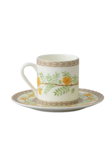 Turkish Coffee Cups & Saucers 6pcs - National Flower