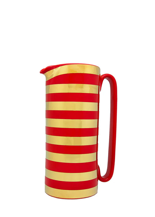 Serlio Gondoliere Gold & Red Pitcher