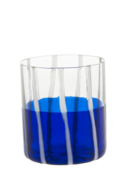 Blue & Transparent Mezzo & Mezzo Glass