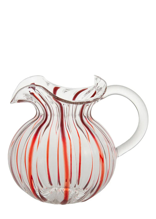Torcello Red Striped Pitcher