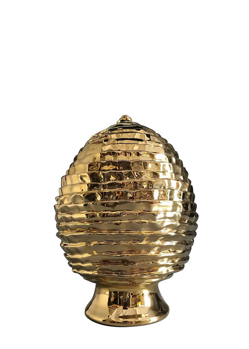 Castelmola Sicilian Pinecone in Brass Terracotta