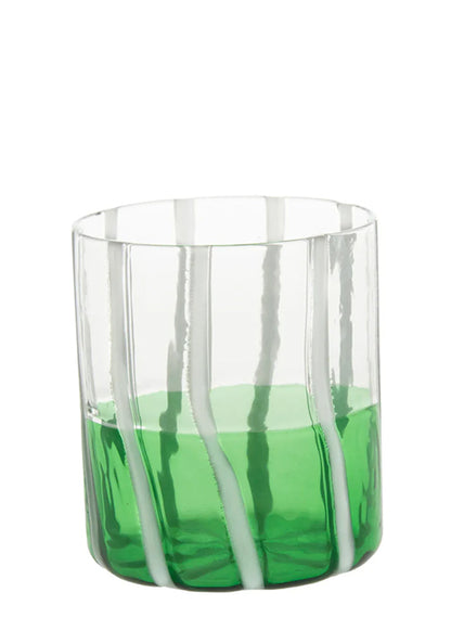 Green & Transparent Mezzo & Mezzo Glass