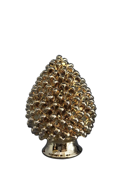 Taormina Sicilian Pinecone in Brass Terracotta