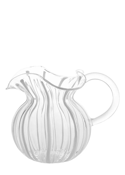 Torcello Clear Striped Pitcher