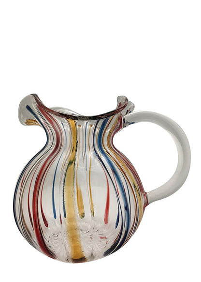 Torcello De Medici Multicolor Striped Pitcher