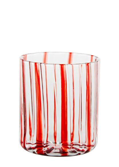 Red Stripes Glass