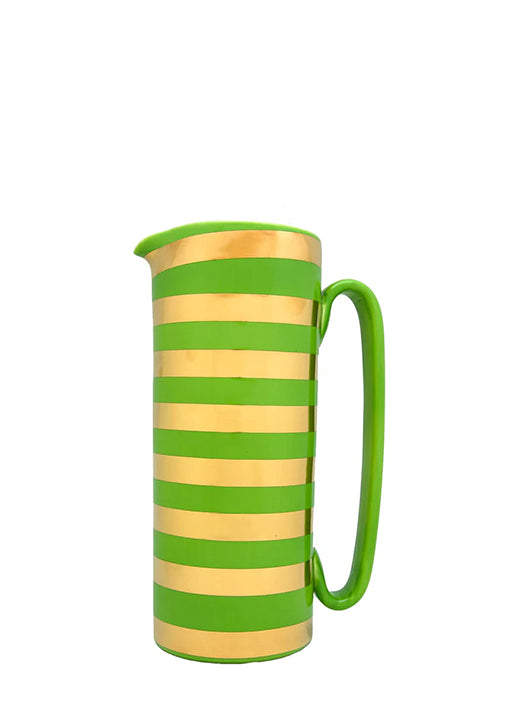 Serlio Gondoliere Gold & Green Pitcher