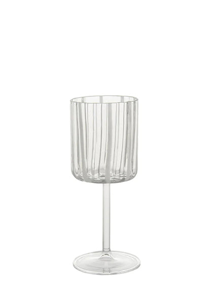 Loos White Stripe Goblet