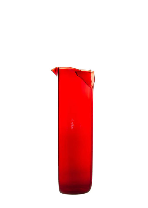 Bricco Red Glass Pitcher