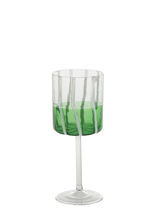Mezzo & Mezzo Green Goblet