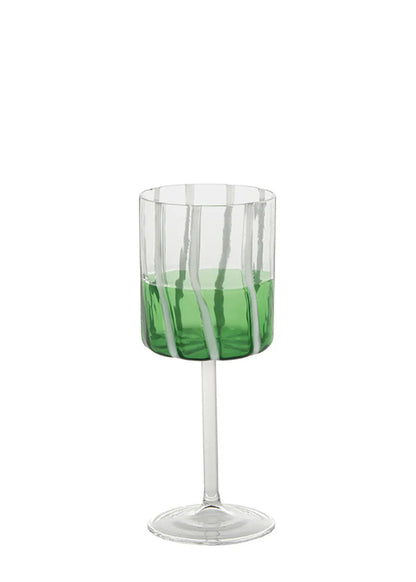 Mezzo & Mezzo Green Goblet