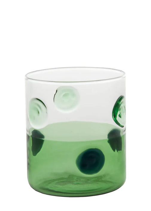 Mezzo & Mezzo Bolle Green Glass