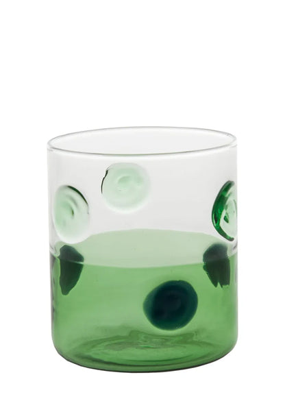 Mezzo & Mezzo Bolle Green Glass