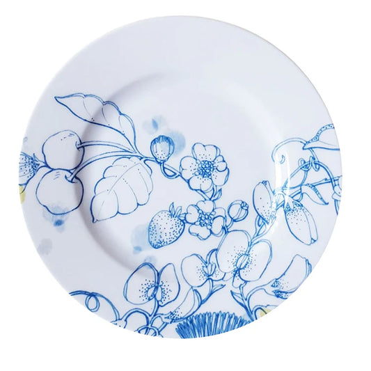 set of 2 Blue Summer bread plates #2