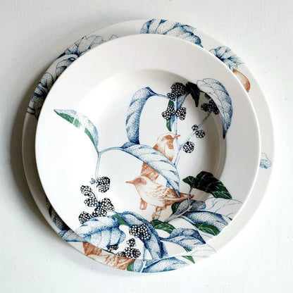 Bird Song Polychrome Soup Plates #1