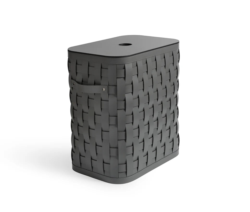 Demetra Tall Rectangular Basket With Flat Lid