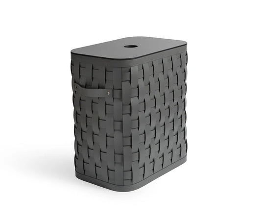 Demetra Tall Rectangular Basket With Flat Lid