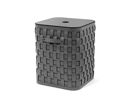 Demetra Large Square Basket With Flat Lid