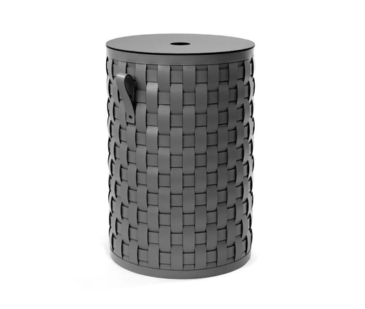 Demetra Tall Round Basket With Flat Lid