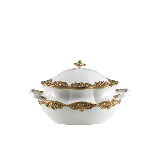 Caterina White & Gold Tureen