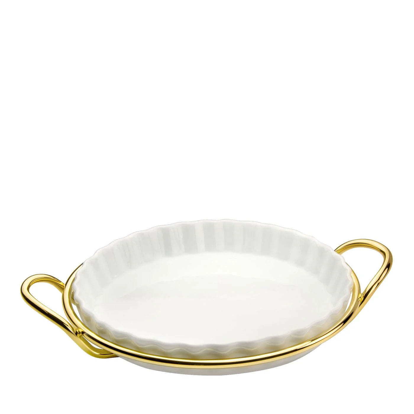 Binario 2 White & Gold Cake Pan