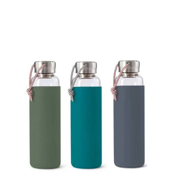 Glass Water Bottle, 600ml