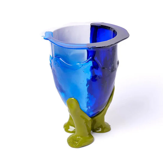 Amazonia Vase - Blue, White, Light Blue, Dust Green