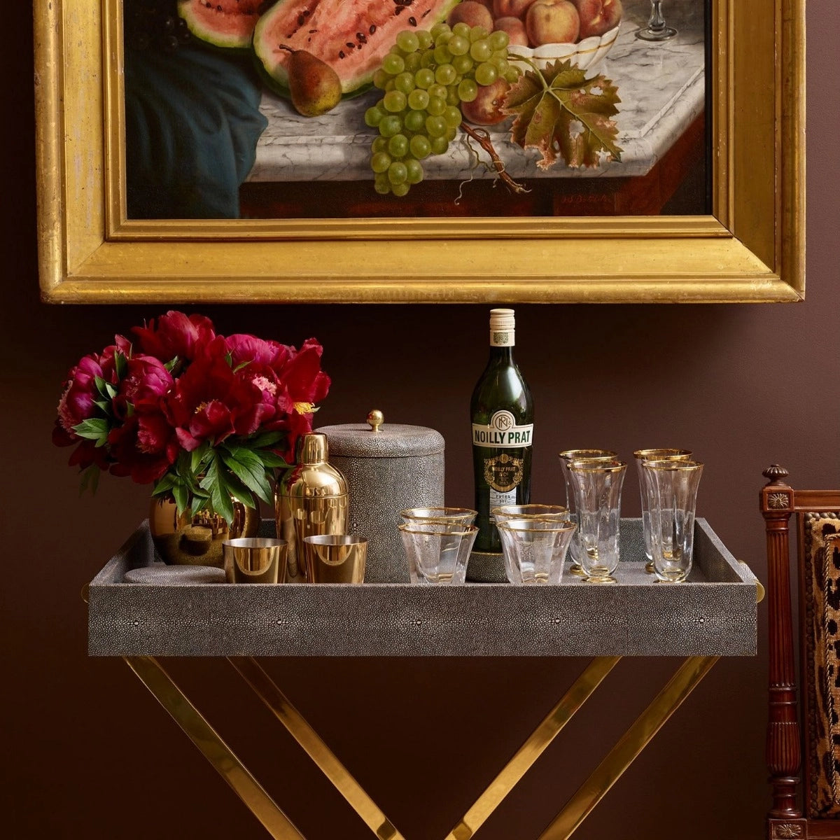 Classic Shagreen Butler Tray