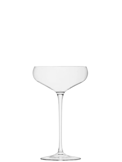 Wine Champagne Saucer 300ml Clear x 2