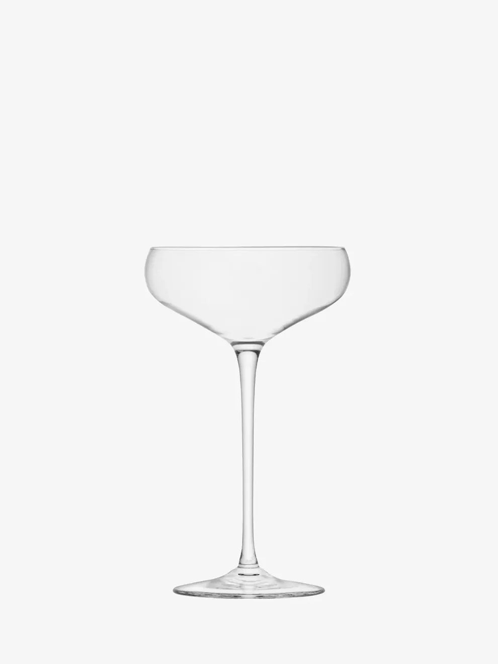 Wine Champagne Saucer 300ml Clear x 2
