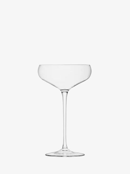Wine Champagne Saucer 300ml Clear x 2