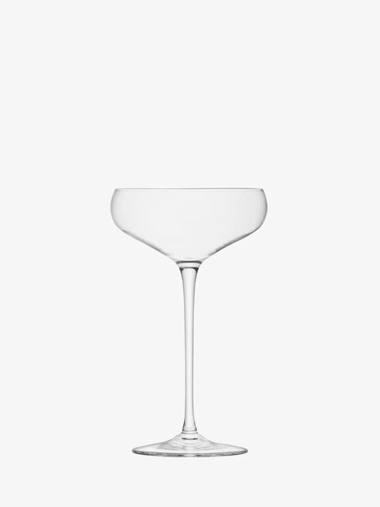 Wine Champagne Saucer 300ml Clear x 2