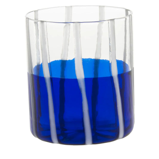 Blue & Transparent Mezzo & Mezzo Glass