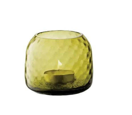 Dapple Tealight Holder Woodland Green