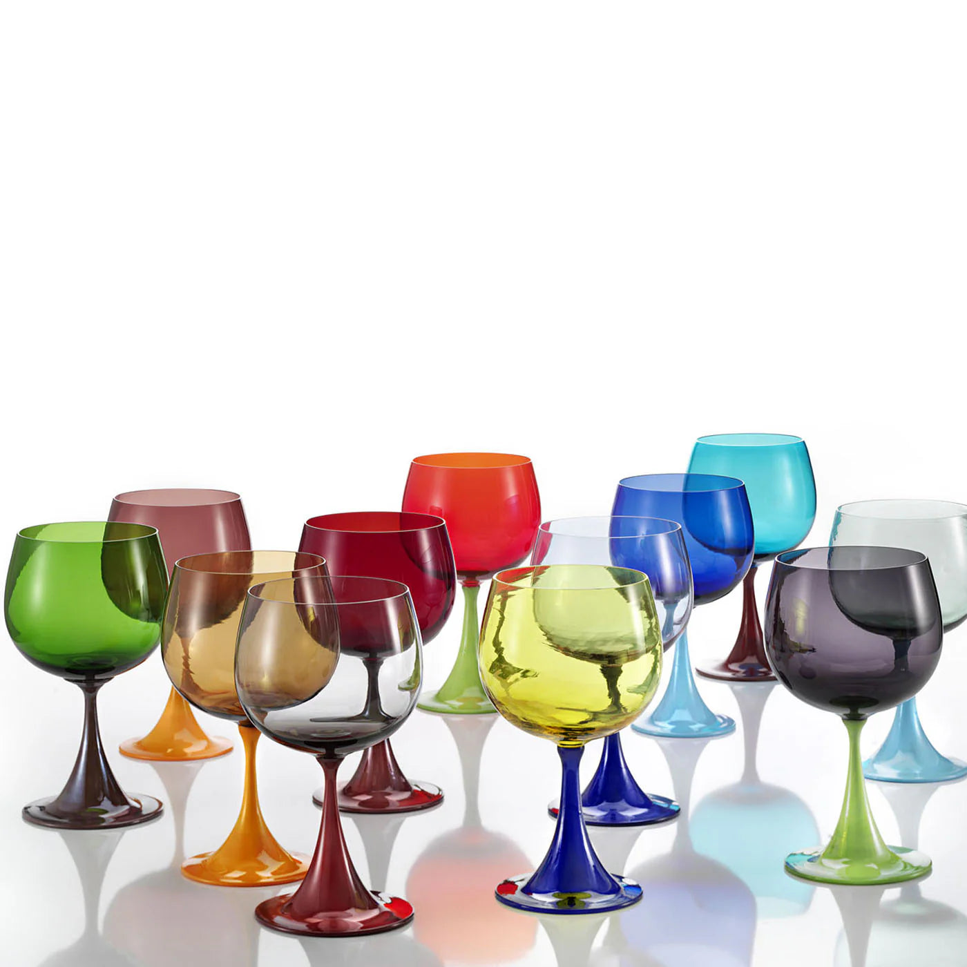 Blue & Light-Blue Stem Glass
