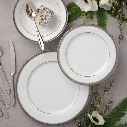 Noritake Charlotta Platinum Dinnerware, Set of 67