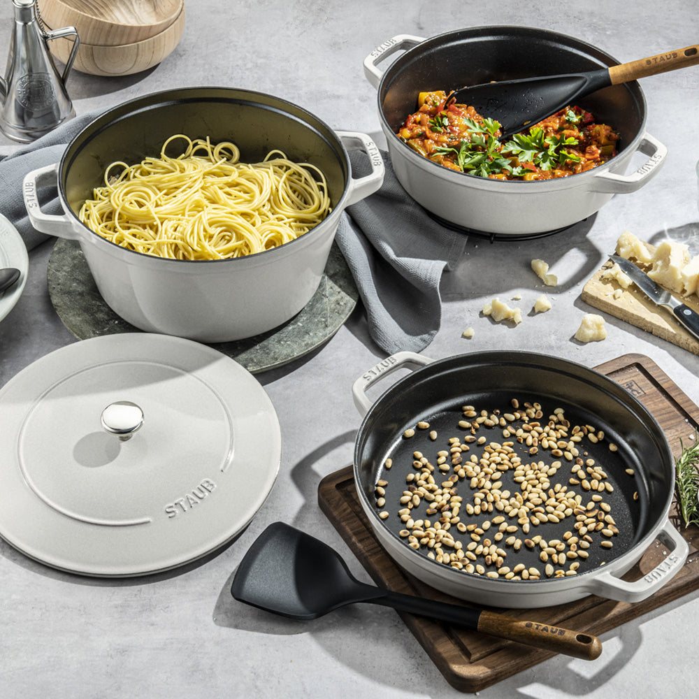Stackable Cast Iron Cookware, Set of 3