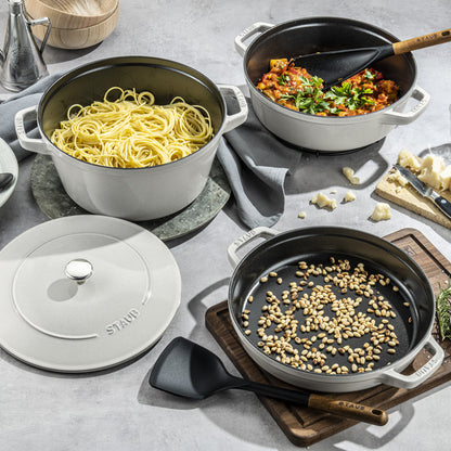 Stackable Cast Iron Cookware, Set of 3