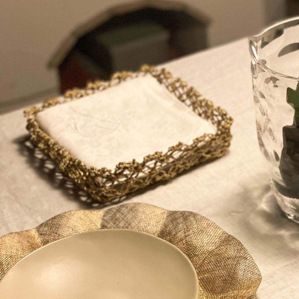 Macrame Napkin Holder, 20 cm