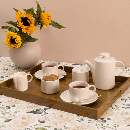 Lux Rectangular Lacquer Tray with Handles