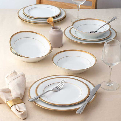 Noritake Charlotta Gold Dinnerware, Set of 67