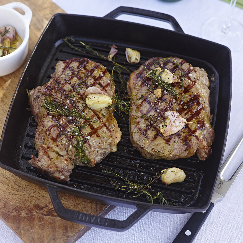 Double Handle Cast Iron Grill Pan